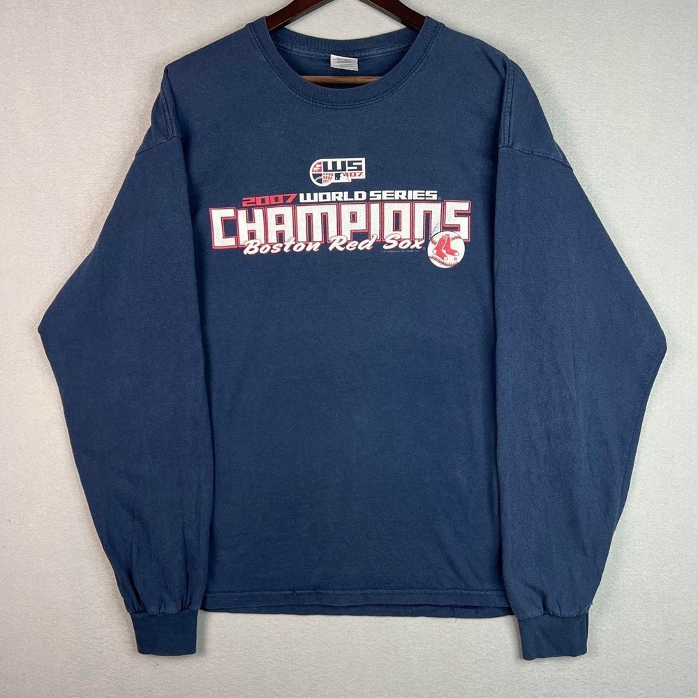 Boston Red Sox 2007 MLB Baseball World Series Champions Long Sleeve Shirt XL